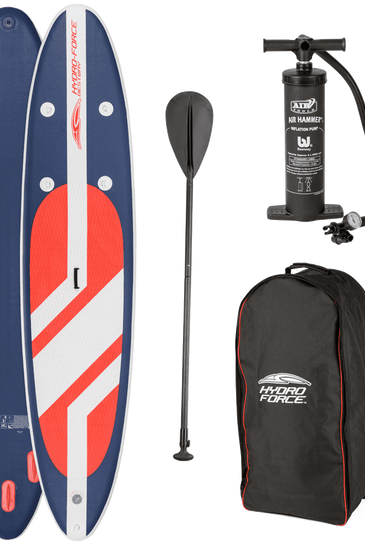 Hydro Force 11 foot Long Tail SUP Large Stand Up Paddleboard Pump Oar