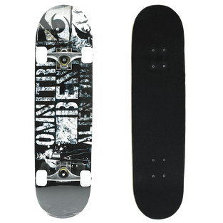Senmi 7 Plies Maple Double Kick Concave Deck Cool alphabet Grip Tape Skateboard for Primary Intermediate + Free Skateboard Bag