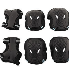 Tera Skateboard Roller Blading Elbow Knee Wrist Protective Safety Gear Pad Guard 6pcs Set Size S M L 2 Color