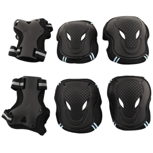 Tera Skateboard Roller Blading Elbow Knee Wrist Protective Safety Gear Pad Guard 6pcs Set Size S M L 2 Color