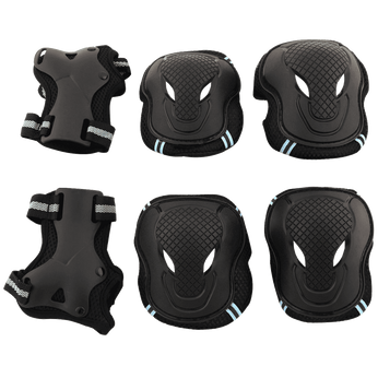 Tera Skateboard Roller Blading Elbow Knee Wrist Protective Safety Gear Pad Guard 6pcs Set Size S M L 2 Color